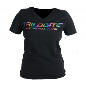 Γυναικείο T-Shirt Trilobite 2239 Katchaba T-shirt ladies black rainbow