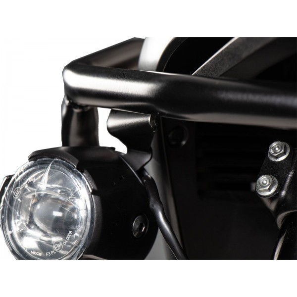 Adapter Set Black for Original Auxiliary Headlights for Combination with Hepco & Becker tank protection Bar For Honda  XL 750 TRANSALP (2023-) 