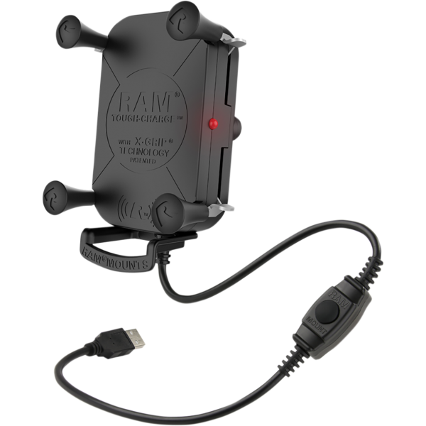 Ram Mounts Tough-Charge Waterproof Wireless Charging Mount - Βάση Κινητού Μοτοσυκλέτας με Αδιάβροχη Θήκη για το Τιμόνι 