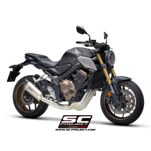 SC Project 4-1 Stainless steel full exhaust system, with SC1-R titanium exhaust για Honda CB650R (2021 - 2023)