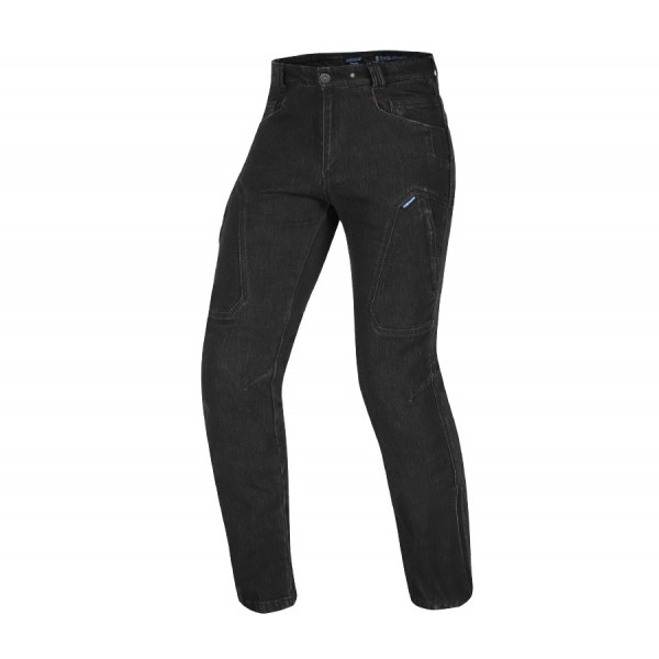 Παντελόνι μοτοσυκλέτας Trilobite 2266 Tactical mono-layer men jeans dark black Ανδρικά Παντελόνια