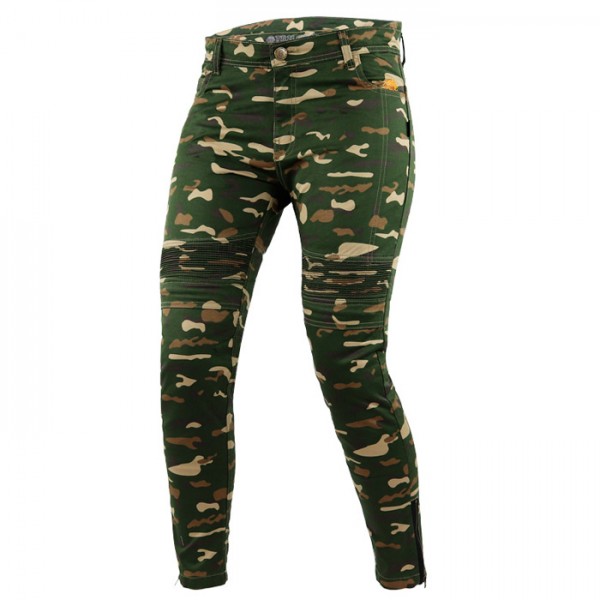 Γυναικεια Παντελονια - Trilobite 1665 Micas Urban ladies jeans green camo Γυναικεία παντελόνια