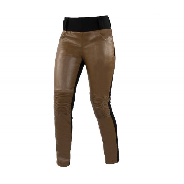 Γυναικεια Παντελονια - Trilobite 2061 Leather leggins ladies pants brown Γυναικεία παντελόνια