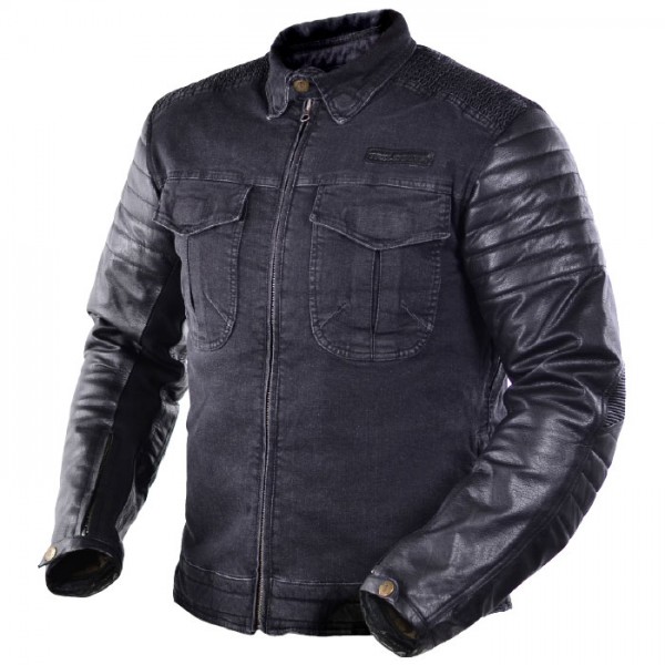 Ανδρικα Jacket - Trilobite 964 Acid Scrambler men denim jacket black TEXTILE JACKET