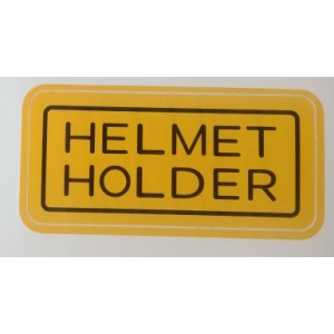 Helmet holder sticker English & Japanese  STICKERS